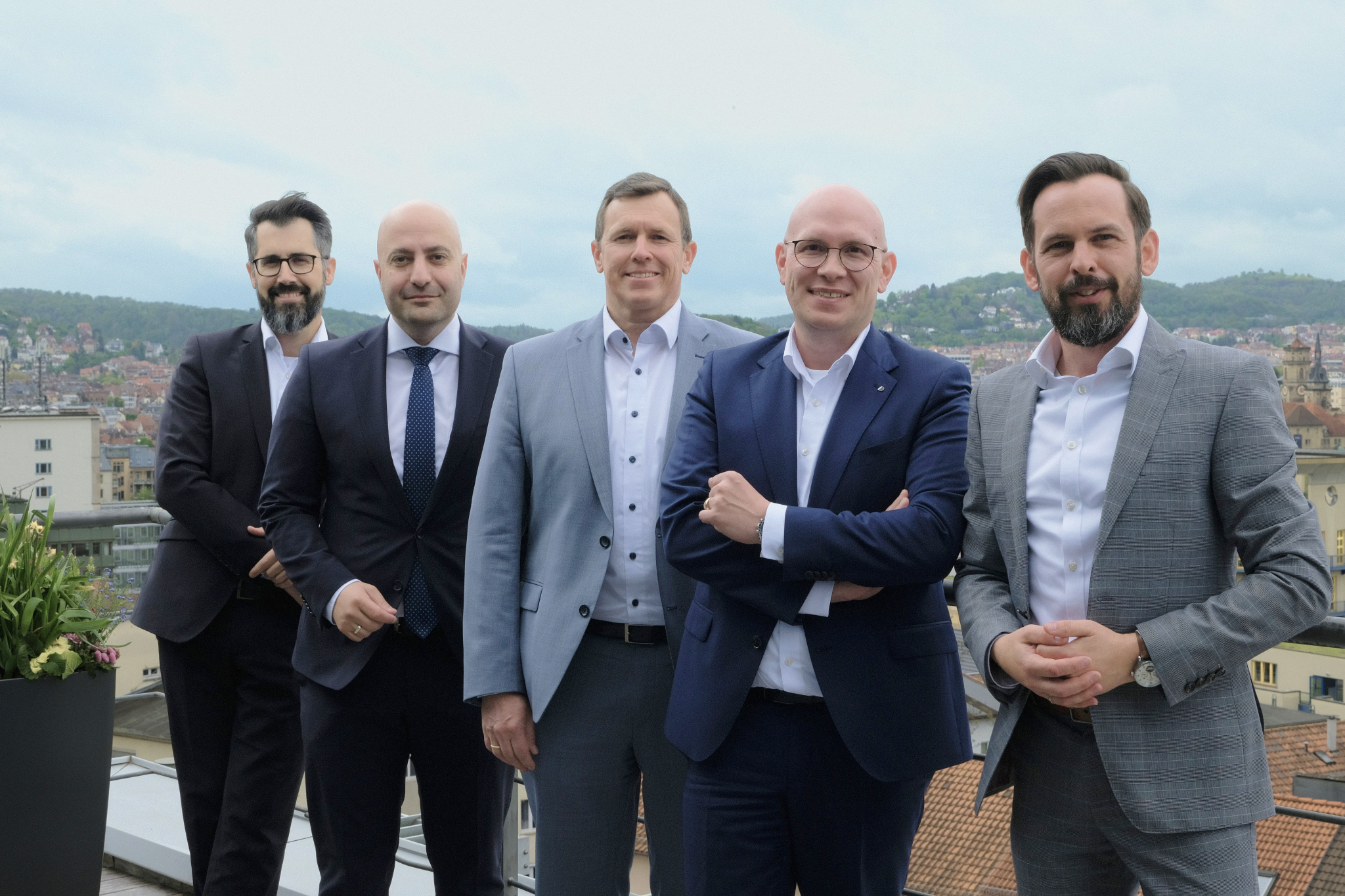 MBG Mittelständische Beteiligungsgesellschaft Baden-Württemberg GmbH und FinMatch AG | v.l. Michael Schultes, Thomas Becer, Harald Kimmerle, Martin Vögele, Andreas Müller